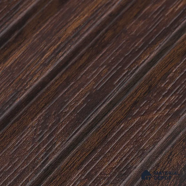 Wooden Look PN 00642 8 ft x 4.8 inch Charcoal Panel - 11 mm | Suitable for Feature Wall, TV Unit & Living Room | Width is Subjected to 5% Variation