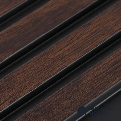 Wooden Look PN 00646 8 ft x 4.8 inch Charcoal Panel - 11 mm | Suitable for Feature Wall, TV Unit & Living Room | Width is Subjected to 5% Variation
