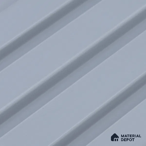 Grey Plain Colour Louver PN 00691 9.5 ft x 4.8 inch Charcoal Panel - 11 mm | Suitable for Feature Wall, TV Unit & Living Room | Width is Subjected to 5% Variation