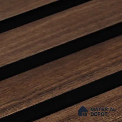 Wooden Look PN 05547 8 ft x 6 inch Charcoal Panel - 7 mm | Suitable for Feature Wall, TV Unit & Living Room | Width is Subjected to 5% Variation