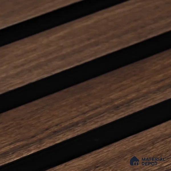 Wooden Look PN 05547 8 ft x 6 inch Charcoal Panel - 7 mm | Suitable for Feature Wall, TV Unit & Living Room | Width is Subjected to 5% Variation