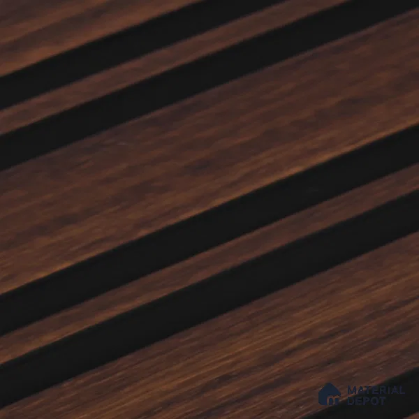 Wooden Look PN 05551 8 ft x 6 inch Charcoal Panel - 7 mm | Suitable for Feature Wall, TV Unit & Living Room | Width is Subjected to 5% Variation
