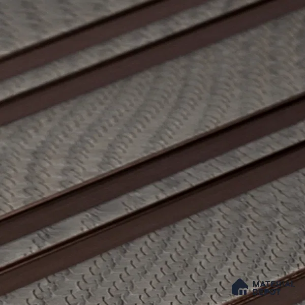 Pebble Grey Fabric Look PN 05552 8 ft x 6 inch Charcoal Panel - 7 mm | Suitable for Feature Wall, TV Unit & Living Room | Width is Subjected to 5% Variation
