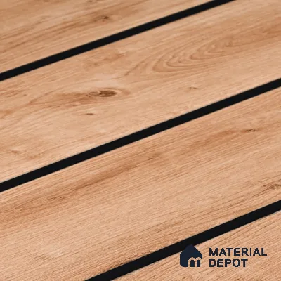 Wooden Look PN 05555 9.5 ft x 12 inch Charcoal Panel - 6 mm | Suitable for Feature Wall, TV Unit & Living Room | Width is Subjected to 5% Variation