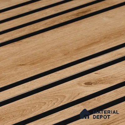 Wooden Look PN 05557 9.5 ft x 12 inch Charcoal Panel - 6 mm | Suitable for Feature Wall, TV Unit & Living Room | Width is Subjected to 5% Variation