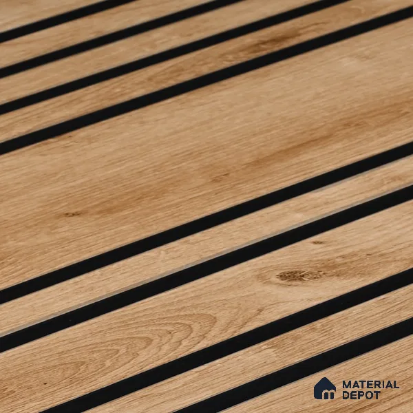 Wooden Look PN 05557 9.5 ft x 12 inch Charcoal Panel - 6 mm | Suitable for Feature Wall, TV Unit & Living Room | Width is Subjected to 5% Variation