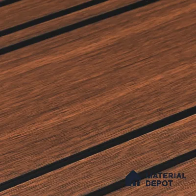 Brown Wooden Louver PN 05558 9.5 ft x 12 inch Charcoal Panel - 6 mm | Suitable for Feature Wall, TV Unit & Living Room | Width is Subjected to 5% Variation