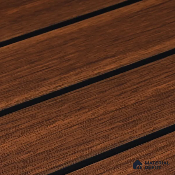 Wooden Look PN 05561 9.5 ft x 12 inch Charcoal Panel - 6 mm | Suitable for Feature Wall, TV Unit & Living Room | Width is Subjected to 5% Variation