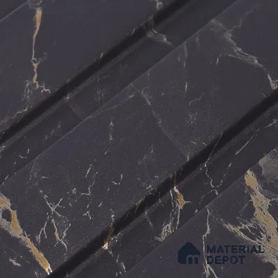 Graphite Grey Marble Look PN 06085 9.5 ft x 4.6 inch Charcoal Panel - 8 mm | Suitable for Feature Wall, TV Unit & Living Room | Width is Subjected to 5% Variation