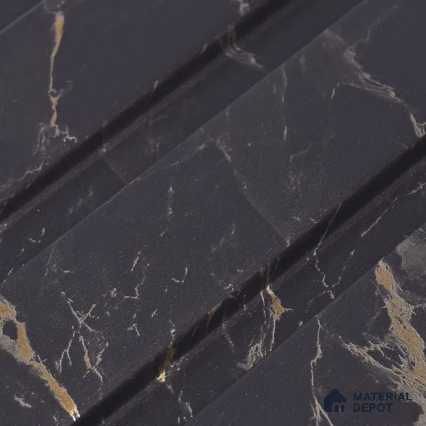 Graphite Grey Marble Look PN 06085 9.5 ft x 4.6 inch Charcoal Panel - 8 mm | Suitable for Feature Wall, TV Unit & Living Room | Width is Subjected to 5% Variation