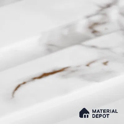 Marble Louver PN 06086 9.5 ft x 4.6 inch Charcoal Panel - 8 mm | Suitable for Feature Wall, TV Unit & Living Room | Width is Subjected to 5% Variation