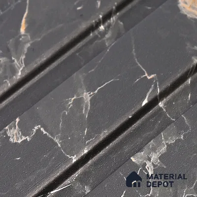 Mid Grey Marble Look PN 06087 9.5 ft x 4.6 inch Charcoal Panel - 8 mm | Suitable for Feature Wall, TV Unit & Living Room | Width is Subjected to 5% Variation