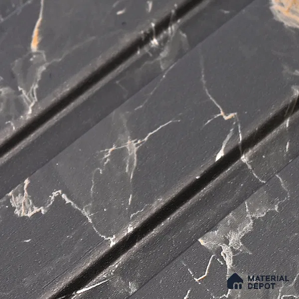 Mid Grey Marble Look PN 06087 9.5 ft x 4.6 inch Charcoal Panel - 8 mm | Suitable for Feature Wall, TV Unit & Living Room | Width is Subjected to 5% Variation