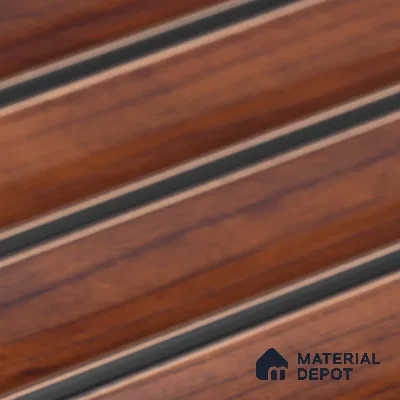 Wooden Look PN 06799 8 ft x 4.9 inch Charcoal Panel - 12 mm | Suitable for Living Room, Bedroom & TV Cabinet | Width is Subjected to 5% Variation