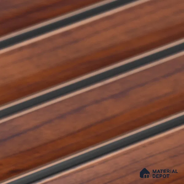 Wooden Look PN 06799 8 ft x 4.9 inch Charcoal Panel - 12 mm | Suitable for Living Room, Bedroom & TV Cabinet | Width is Subjected to 5% Variation
