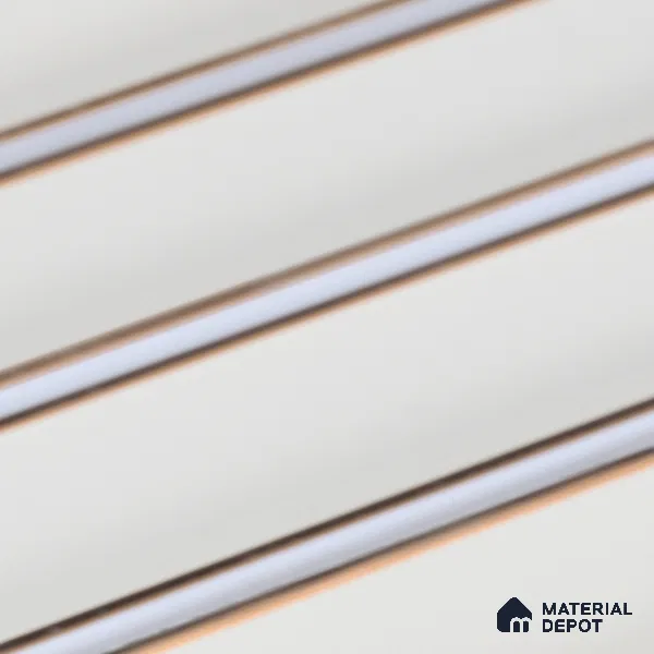 PN 06805 8 ft x 5 inch Charcoal Louvers/Panels - 12 mm
