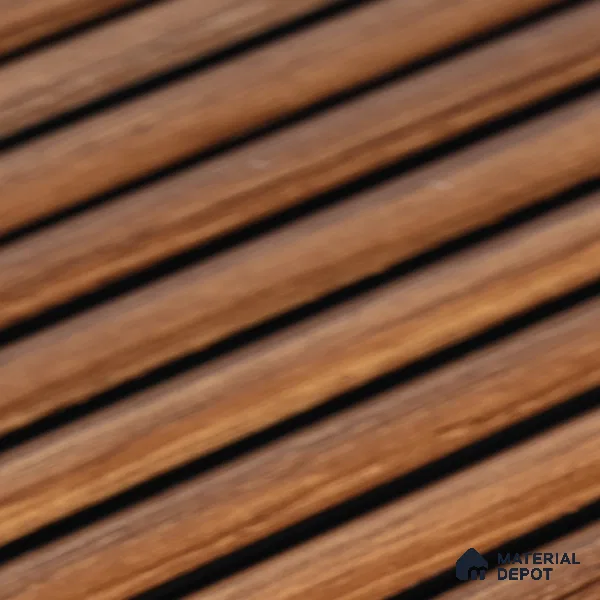 Wooden Look PN 06821 9.2 ft x 6 inch Charcoal Panel - 10 mm | Suitable for Living Room, Bedroom & TV Cabinet | Width is Subjected to 5% Variation