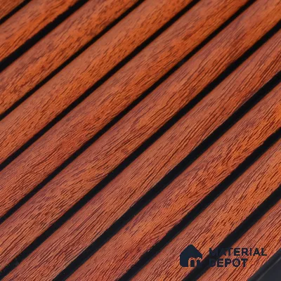 Wooden Look PN 06827 9.2 ft x 6 inch Charcoal Panel - 10 mm | Suitable for Living Room, Bedroom & TV Cabinet | Width is Subjected to 5% Variation
