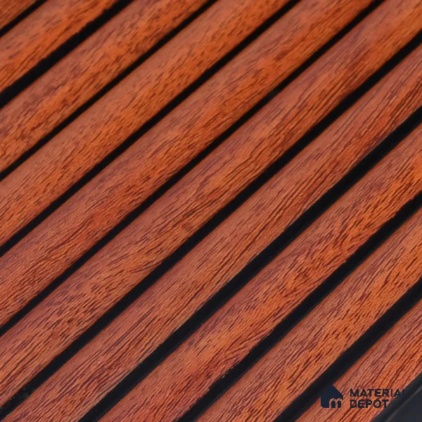 Wooden Look PN 06827 9.2 ft x 6 inch Charcoal Panel - 10 mm | Suitable for Living Room, Bedroom & TV Cabinet | Width is Subjected to 5% Variation