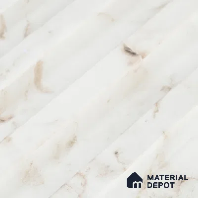 Ivory Beige Marble Look PN 06883 9.2 ft x 6.1 inch Charcoal Panel - 16 mm | Suitable for Living Room, Bedroom & TV Cabinet | Width is Subjected to 5% Variation