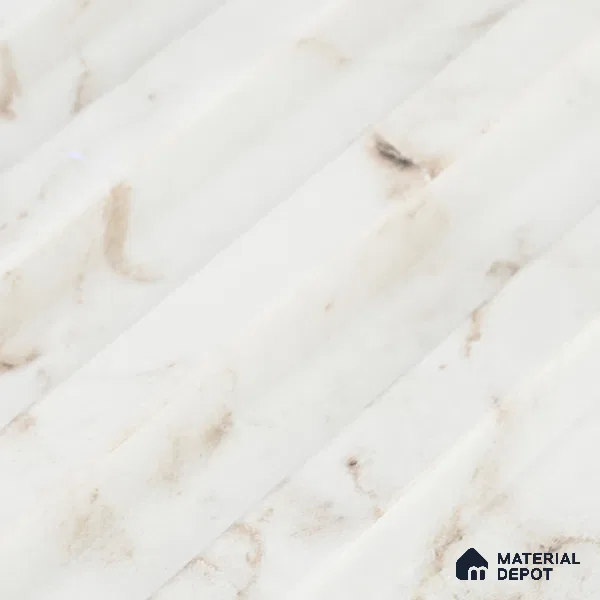 Ivory Beige Marble Look PN 06883 9.2 ft x 6.1 inch Charcoal Panel - 16 mm | Suitable for Living Room, Bedroom & TV Cabinet | Width is Subjected to 5% Variation