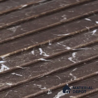 Cappucino Brown Marble Look PN 06897 8 ft x 6 inch Charcoal Panel - 6 mm | Suitable for Living Room, Bedroom & TV Cabinet | Width is Subjected to 5% Variation