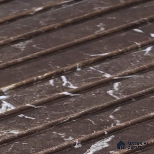 Cappucino Brown Marble Look PN 06897 8 ft x 6 inch Charcoal Panel - 6 mm | Suitable for Living Room, Bedroom & TV Cabinet | Width is Subjected to 5% Variation