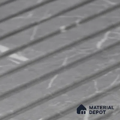 PN 06902 8 ft x 6 inch Charcoal Louvers/Panels - 6 mm