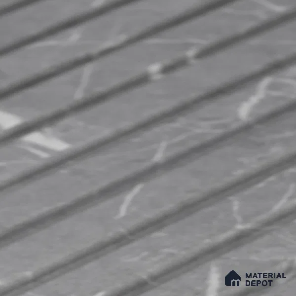 PN 06902 8 ft x 6 inch Charcoal Louvers/Panels - 6 mm