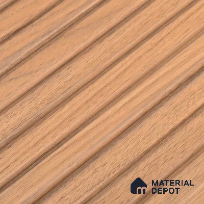 PN 06910 8 ft x 6 inch Charcoal Louvers/Panels - 6 mm