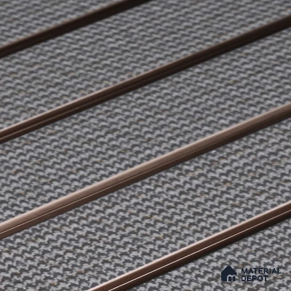 PN 06938 8 ft x 6 inch Charcoal Louvers/Panels - 6 mm