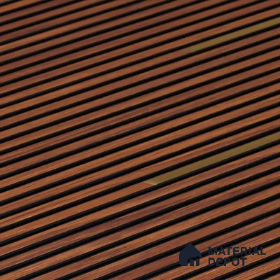 Wooden Look PN 07016 9.5 ft x 12 inch Charcoal Panel - 6 mm | Suitable for Feature Wall, TV Unit & Living Room | Width is Subjected to 5% Variation