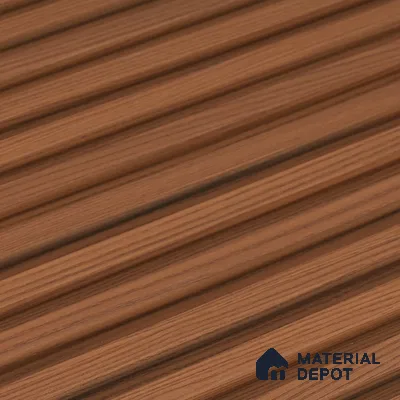 Wooden Look PN 07021 9.5 ft x 12 inch Charcoal Panel - 10 mm | Suitable for Feature Wall, TV Unit & Living Room | Width is Subjected to 5% Variation