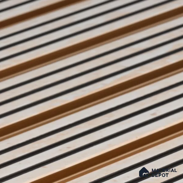 Cement Grey Geometric Look PN 07026 9.5 ft x 7.8 inch Charcoal Panel - 6 mm | Suitable for Feature Wall, TV Unit & Living Room | Width is Subjected to 5% Variation