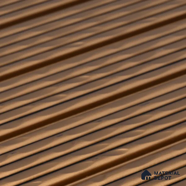 Brown Plain Colour Look Charcoal Louver/Panel 9.5 ft x 7.8 inch - 6 mm | Ideal for Feature Wall, Living Room, Bedroom, Home, TV Unit | PN 07032