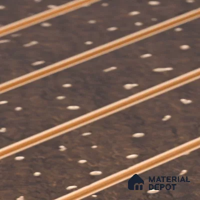 Nutmeg Brown Stone Look PN 07036 9.5 ft x 7.8 inch Charcoal Panel - 6 mm | Suitable for Feature Wall, TV Unit & Living Room | Width is Subjected to 5% Variation