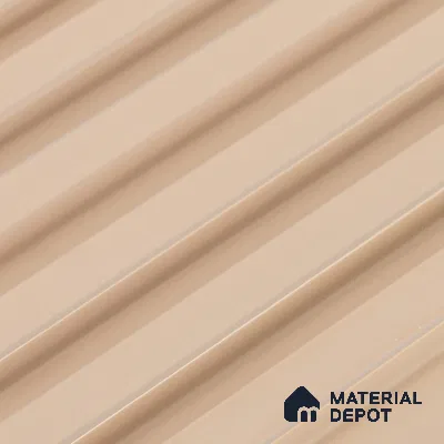 Warm Beige Plain Colour Look PN 07075 9.5 ft x 4.9 inch Charcoal Panel - 10 mm | Suitable for Feature Wall, TV Unit & Living Room | Width is Subjected to 5% Variation