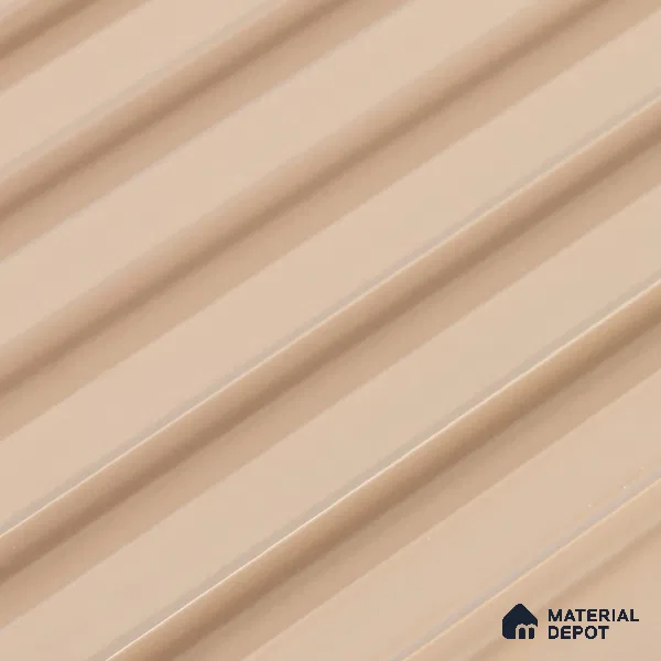 Warm Beige Plain Colour Look PN 07075 9.5 ft x 4.9 inch Charcoal Panel - 10 mm | Suitable for Feature Wall, TV Unit & Living Room | Width is Subjected to 5% Variation