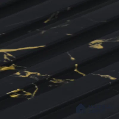 Graphite Black Marble Look PN 07087 10 ft x 4.9 inch Charcoal Panel - 6 mm | Suitable for Feature Wall, TV Unit & Living Room | Width is Subjected to 5% Variation