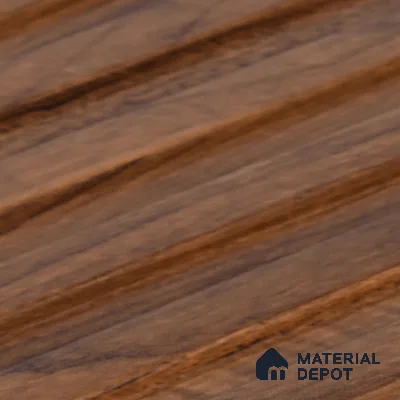 Brown Wooden Look Charcoal Louver/Panel 10 ft x 5 inch - 6 mm | Ideal for Feature Wall, Living Room, Bedroom, Home, TV Unit | PN 07102