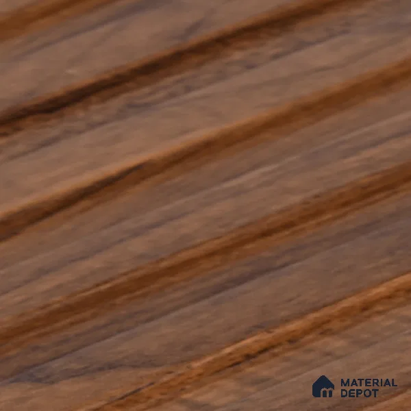 Brown Wooden Look Charcoal Louver/Panel 10 ft x 5 inch - 6 mm | Ideal for Feature Wall, Living Room, Bedroom, Home, TV Unit | PN 07102