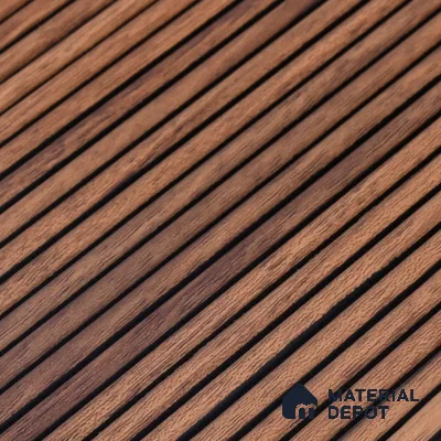 Wooden Look PN 07133 9.5 ft x 6 inch Charcoal Panel - 6 mm | Suitable for Feature Wall, TV Unit & Living Room | Width is Subjected to 5% Variation
