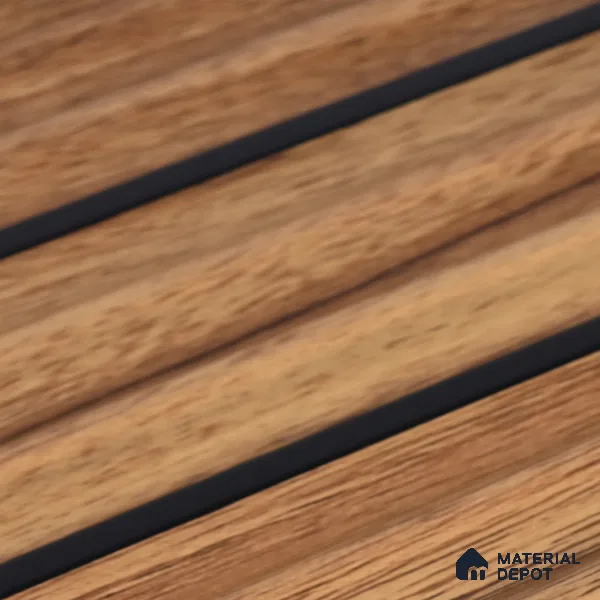 Wooden Look PN 07137 9.5 ft x 6 inch Charcoal Panel - 6 mm | Suitable for Feature Wall, TV Unit & Living Room | Width is Subjected to 5% Variation