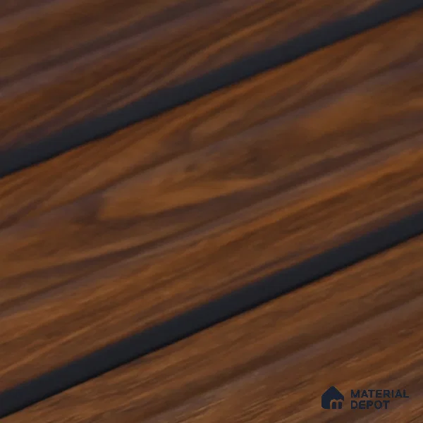 Wooden Look PN 07139 9.5 ft x 6 inch Charcoal Panel - 6 mm | Suitable for Feature Wall, TV Unit & Living Room | Width is Subjected to 5% Variation
