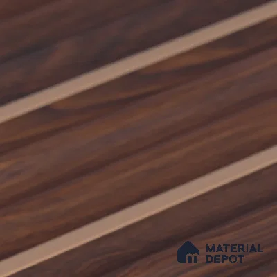 Wooden Look PN 07144 9.5 ft x 6 inch Charcoal Panel - 6 mm | Suitable for Feature Wall, TV Unit & Living Room | Width is Subjected to 5% Variation