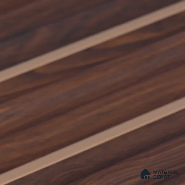 Wooden Look PN 07144 9.5 ft x 6 inch Charcoal Panel - 6 mm | Suitable for Feature Wall, TV Unit & Living Room | Width is Subjected to 5% Variation