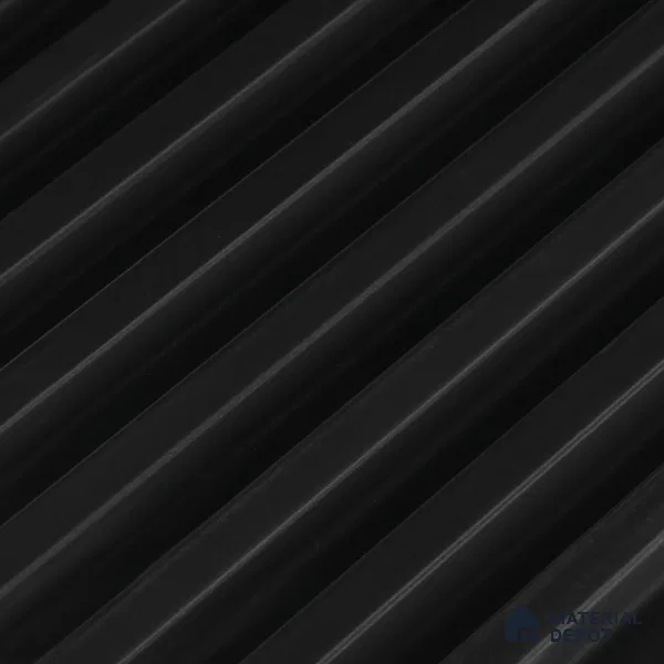Black Plain Colour Look Charcoal Louver/Panel 9.5 ft x 4.7 inch - 11 mm | Ideal for Feature Wall, Living Room, Bedroom, Home, TV Unit | PN 07160