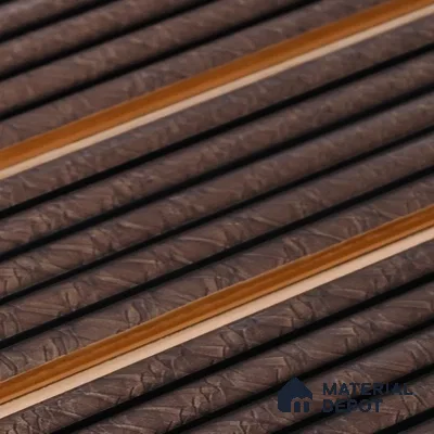 Cappucino Brown Patterned Look PN 07446 8 ft x 4.8 inch PVC Panel - 10 mm | Suitable for Living Room, Bedroom & Office | Width is Subjected to 5% Variation