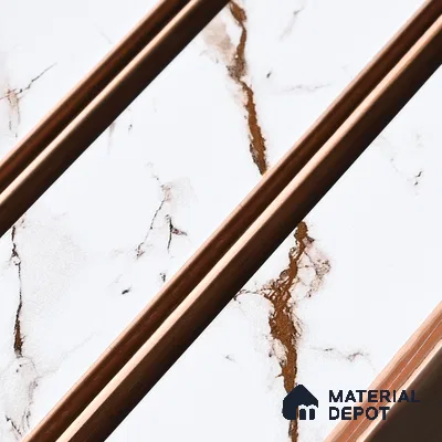 Ivory Pearl Marble Look PN 07459 8 ft x 4.8 inch PVC Panel - 10 mm | Suitable for Living Room, Bedroom & Office | Width is Subjected to 5% Variation