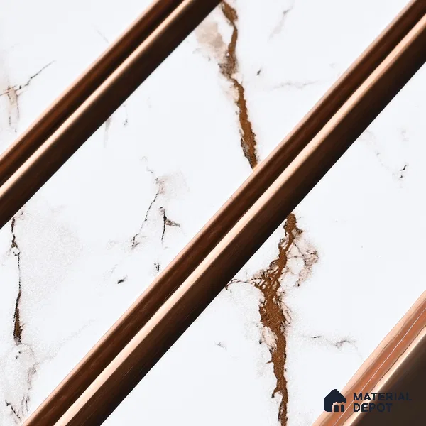 Ivory Pearl Marble Look PN 07459 8 ft x 4.8 inch PVC Panel - 10 mm | Suitable for Living Room, Bedroom & Office | Width is Subjected to 5% Variation